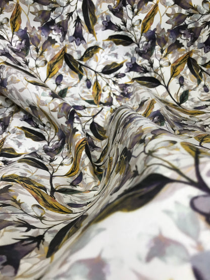 Velvet in Floral Ideal for Sofa, Curtains & Cushions
