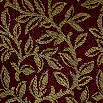 Jacquard  in Leaves – Ideal for Table Runners & Chair Covers (Verdant Weave)