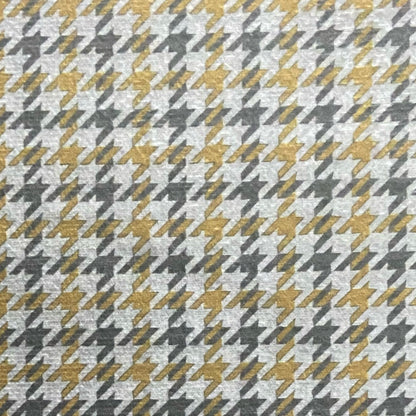 Velvet in Houndstooth Upholstery
