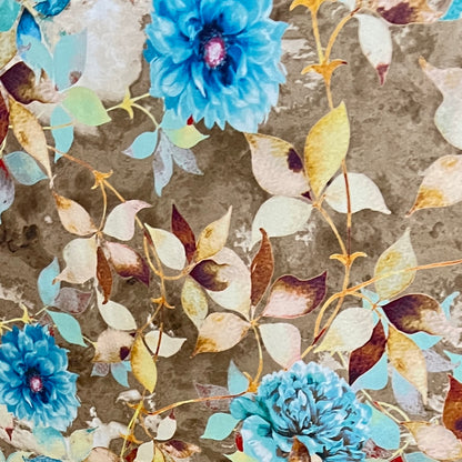 Velvet in Floral – Ideal for Sofa Upholstery & Cushion Covers (Botanic Luxe)