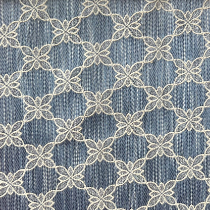 Jacquard in Floral Lattice Elegant Upholstery