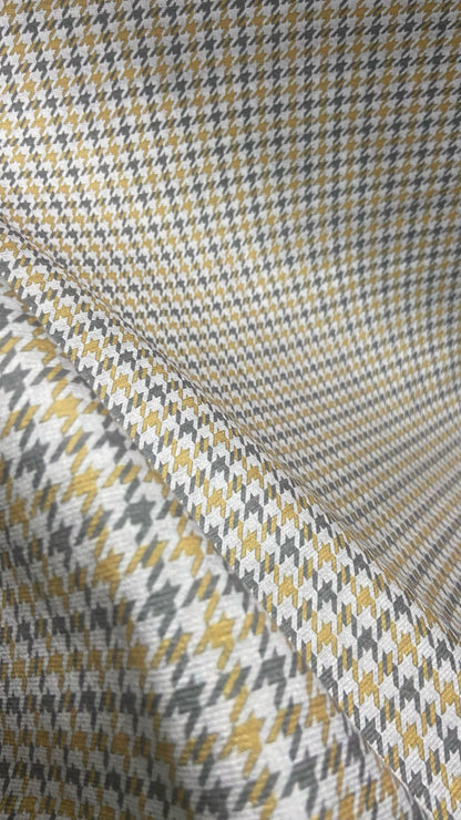Velvet in Houndstooth Upholstery