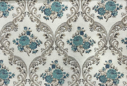 Jacquard Brocade in Damask  – Ideal for Upholstery & Drapes (Victorian Grace)