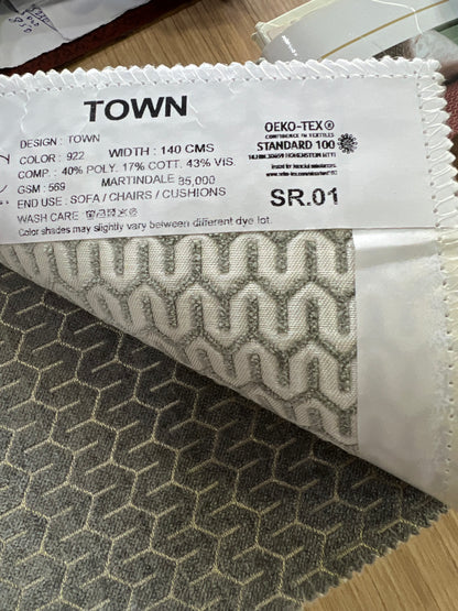 Chenille-Jacquard in Plain Self Design -  Sofa Upholstery (Urban Weave)