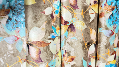 Velvet in Floral – Ideal for Sofa Upholstery & Cushion Covers (Botanic Luxe)