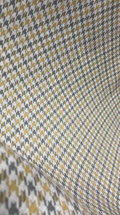 Velvet in Houndstooth Upholstery