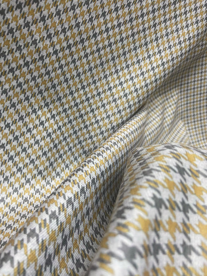Velvet in Houndstooth Upholstery