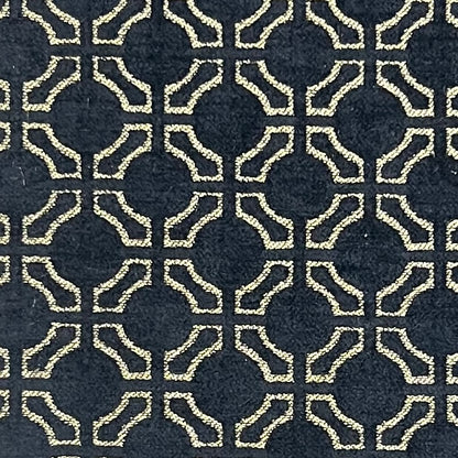 Chenille Jacquard in Vintage Abstract Geometric – Perfect for Upholstery (Heritage Grid)