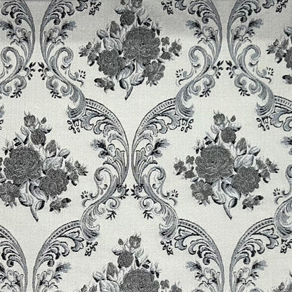 Jacquard Brocade in Damask  – Ideal for Upholstery & Drapes (Victorian Grace)