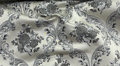 Jacquard Brocade in Damask  – Ideal for Upholstery & Drapes (Victorian Grace)