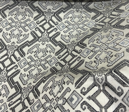 Jacquard Brocade in Roman Mosaic  – Ideal for Dining Chairs & Drapery (Antique Luxe)