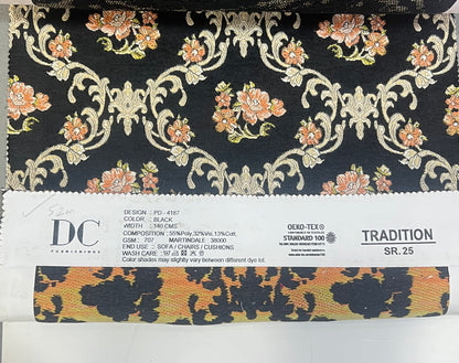 Chenille Jacquard in Vintage Damask –  Upholstery and Crafts (Regal Weave)
