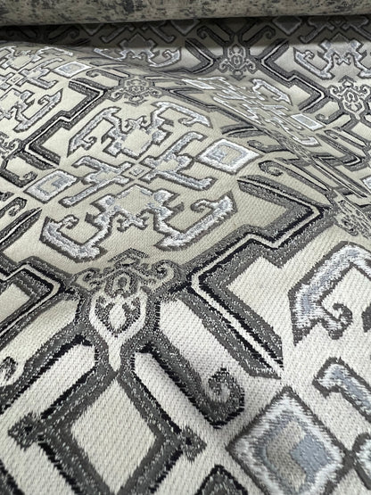Jacquard Brocade in Roman Mosaic  – Ideal for Dining Chairs & Drapery (Antique Luxe)