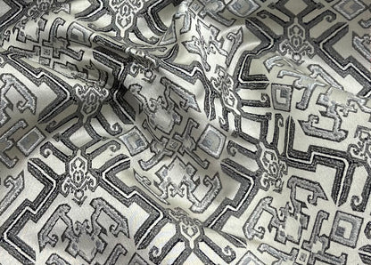 Jacquard Brocade in Roman Mosaic  – Ideal for Dining Chairs & Drapery (Antique Luxe)