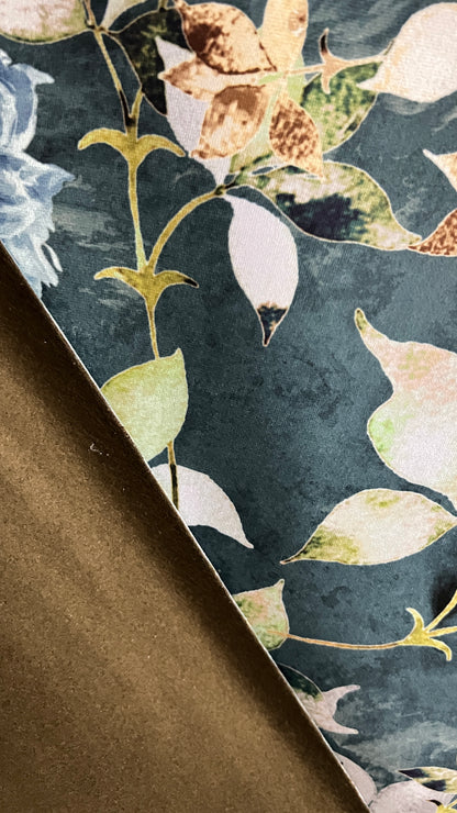 Velvet in Floral – Ideal for Sofa Upholstery & Cushion Covers (Botanic Luxe)