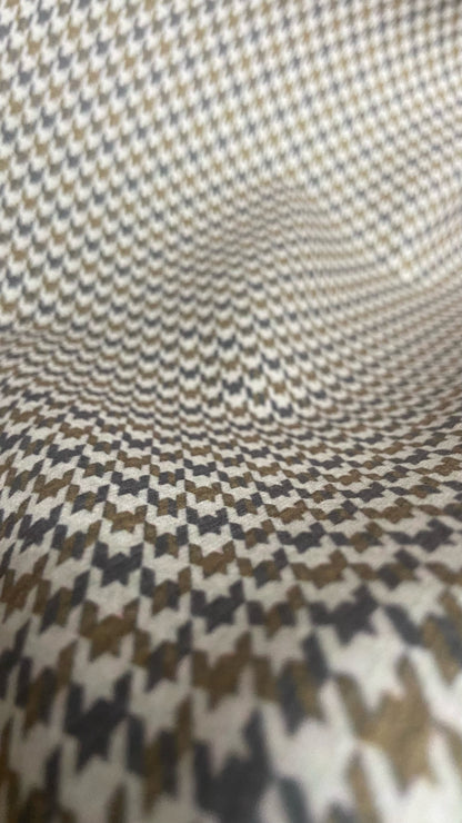 Velvet in Houndstooth Upholstery