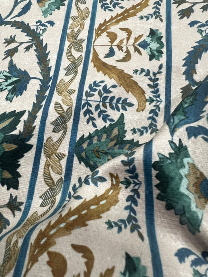 Velvet in Vintage Coromandel –  Window Treatments (Royal Heritage)