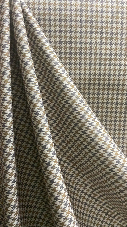 Velvet in Houndstooth Upholstery