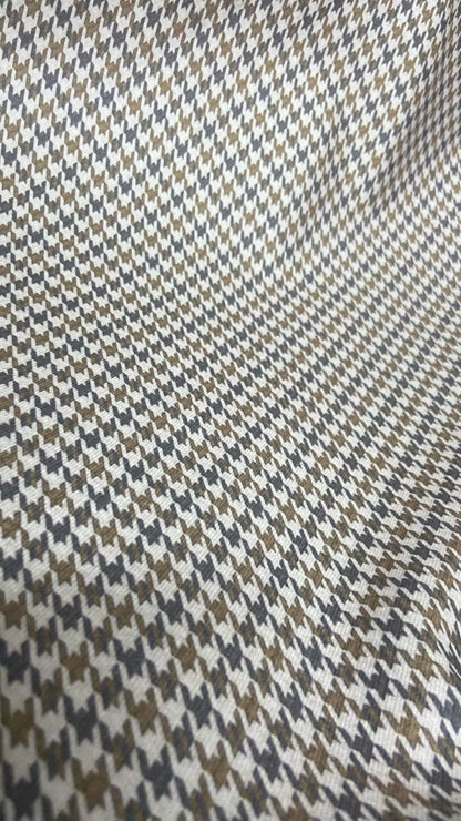 Velvet in Houndstooth Upholstery