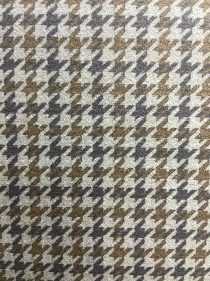 Velvet in Houndstooth Upholstery