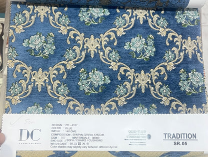 Chenille Jacquard in Vintage Damask –  Upholstery and Crafts (Regal Weave)