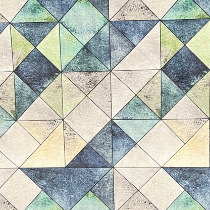 Velvet in Geometric Upholstery