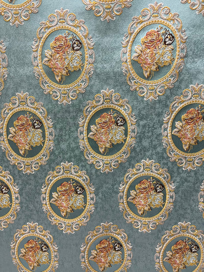 Jacquard in Victorian Mirror Floral - Dining Chairs (Heritage Bloom)