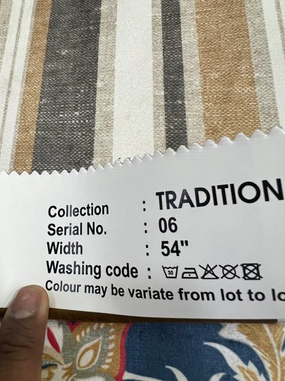 Velvet in Vintage Cuban Stripe – Upholstery (Retro Lines)