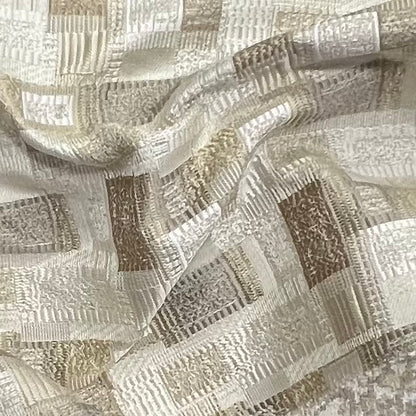 Jacquard Brocade in Abstract Rug – Ideal for Upholstery (Antique Charm)