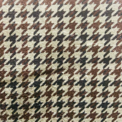 Velvet in Houndstooth Upholstery