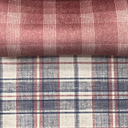 Velvet in Tartan Upholstery