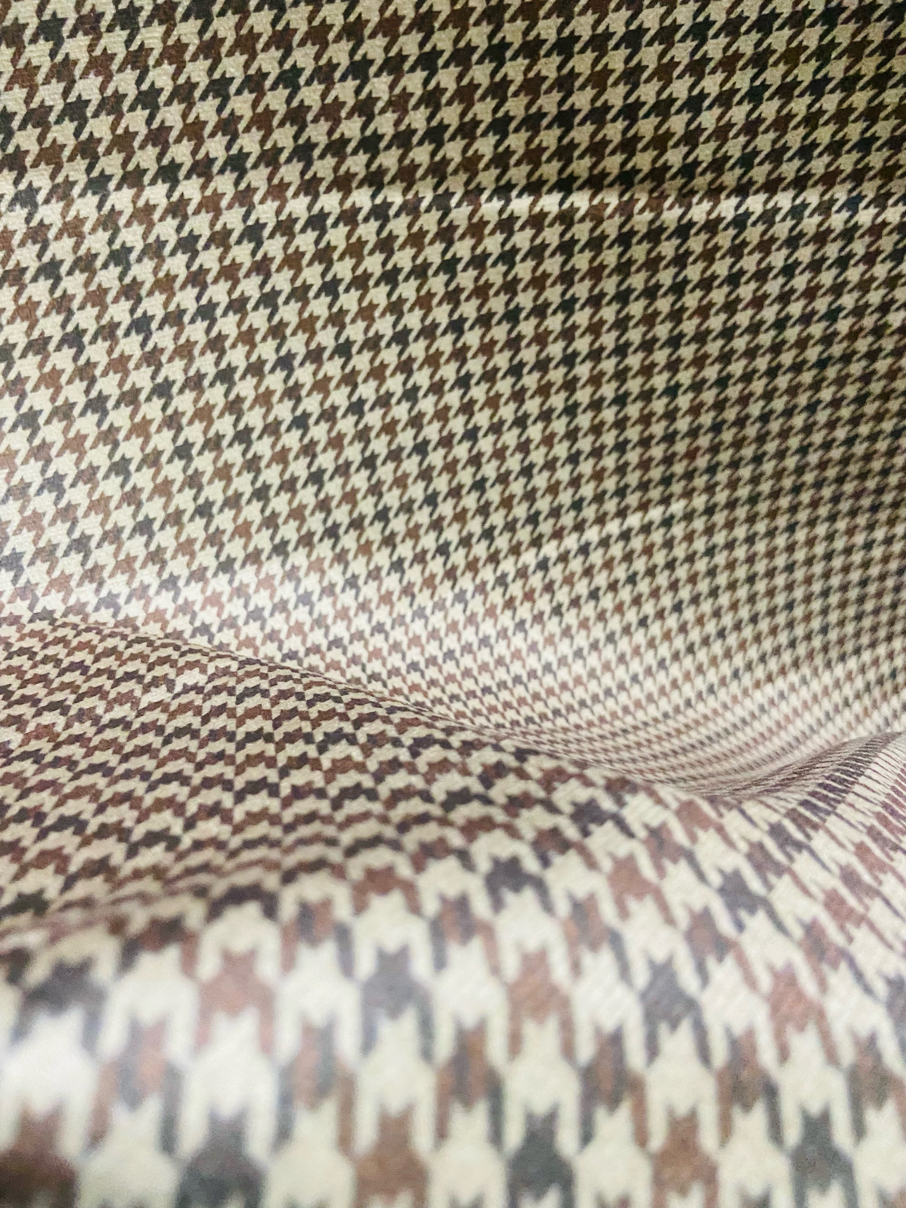 Velvet in Houndstooth Upholstery