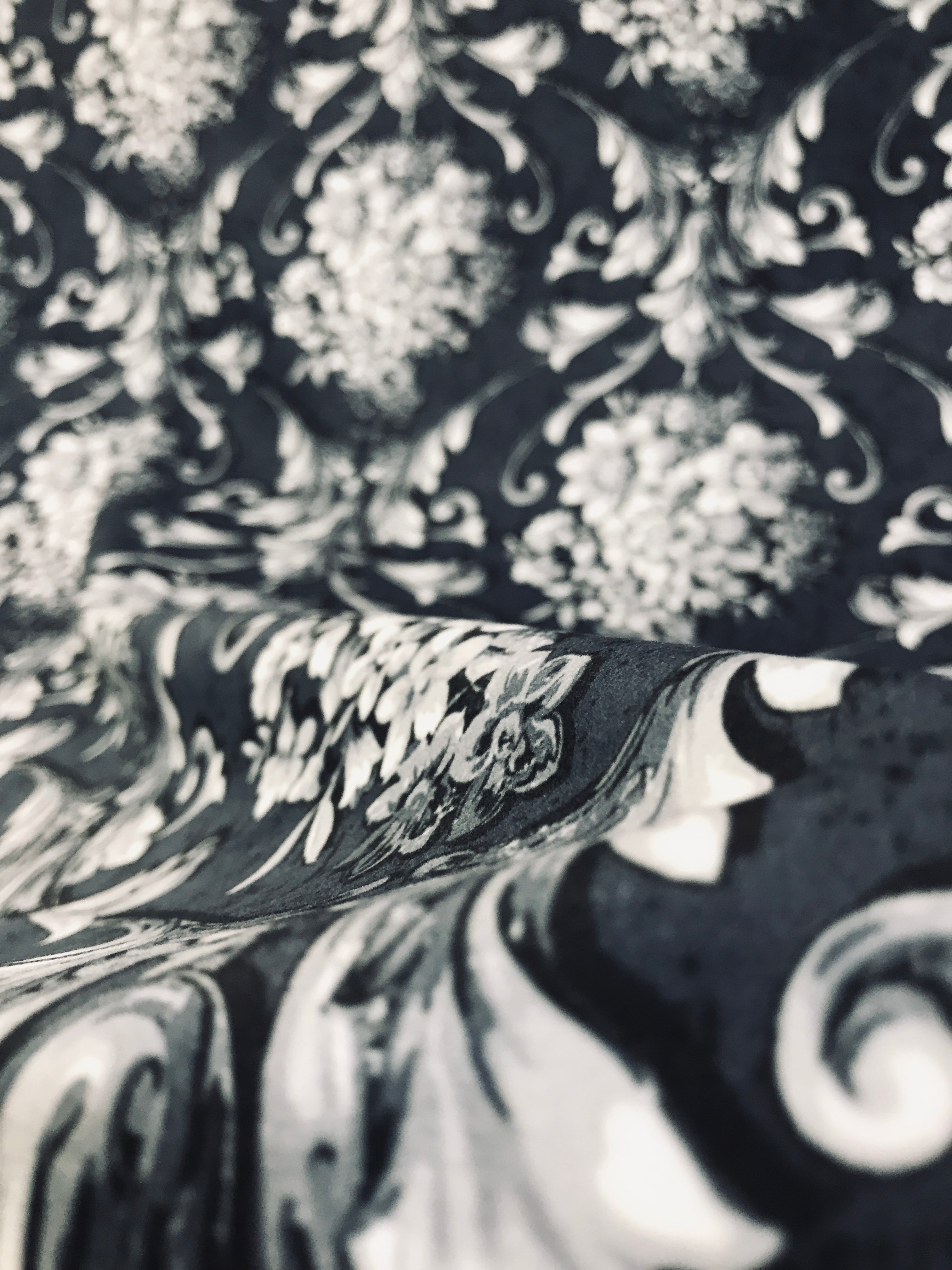 Velvet in Damask Cushion Covers