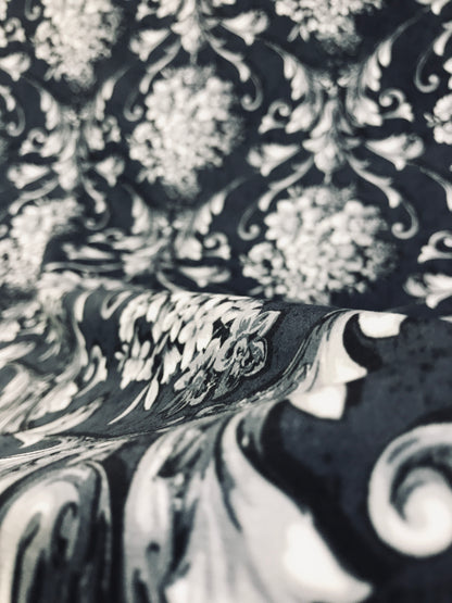 Velvet in Damask Cushion Covers