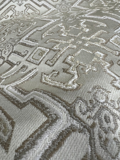 Jacquard Brocade in Roman Mosaic  – Ideal for Dining Chairs & Drapery (Antique Luxe)