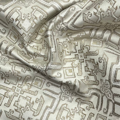 Jacquard Brocade in Roman Mosaic  – Ideal for Dining Chairs & Drapery (Antique Luxe)