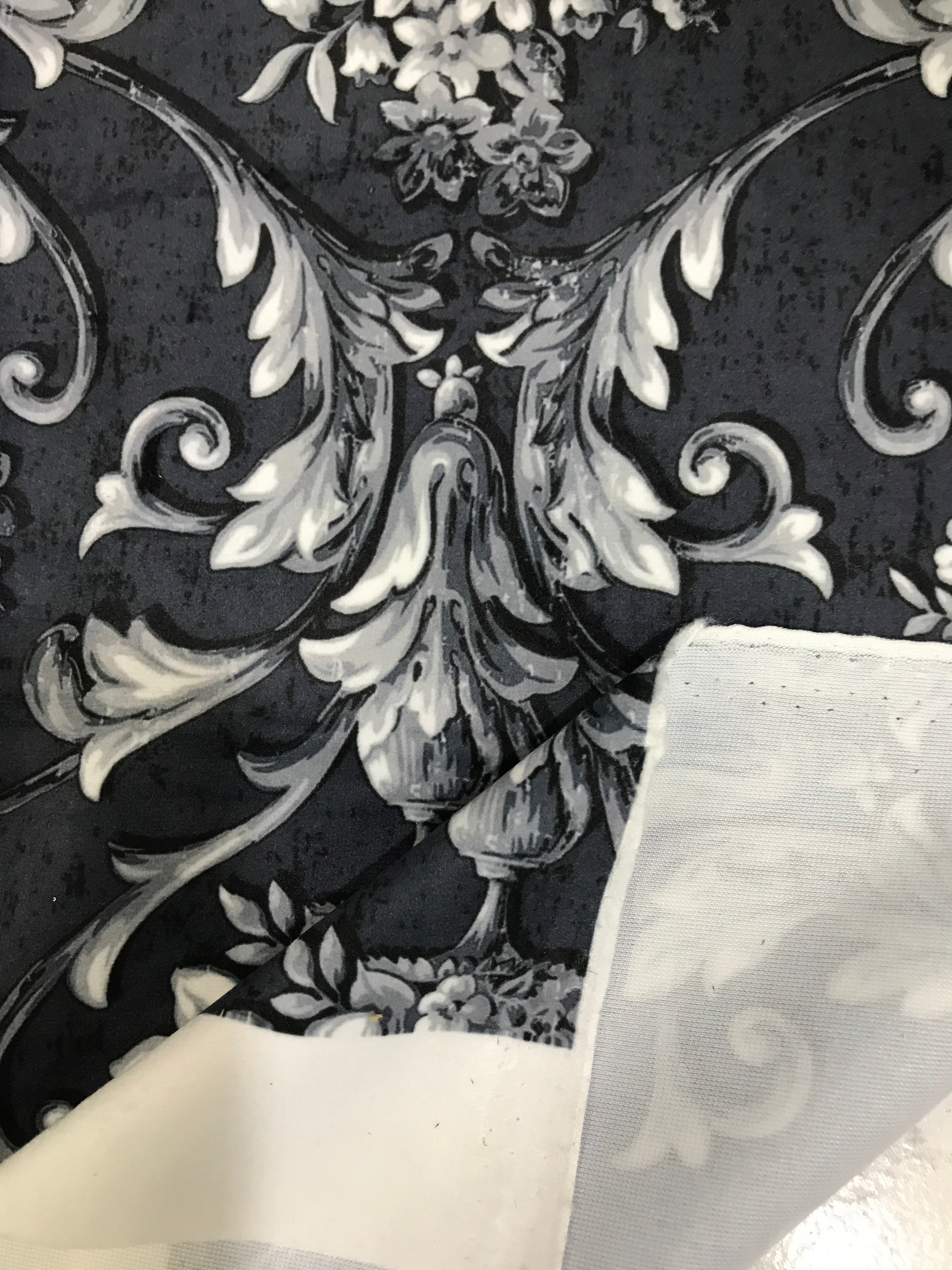 Velvet in Damask Cushion Covers