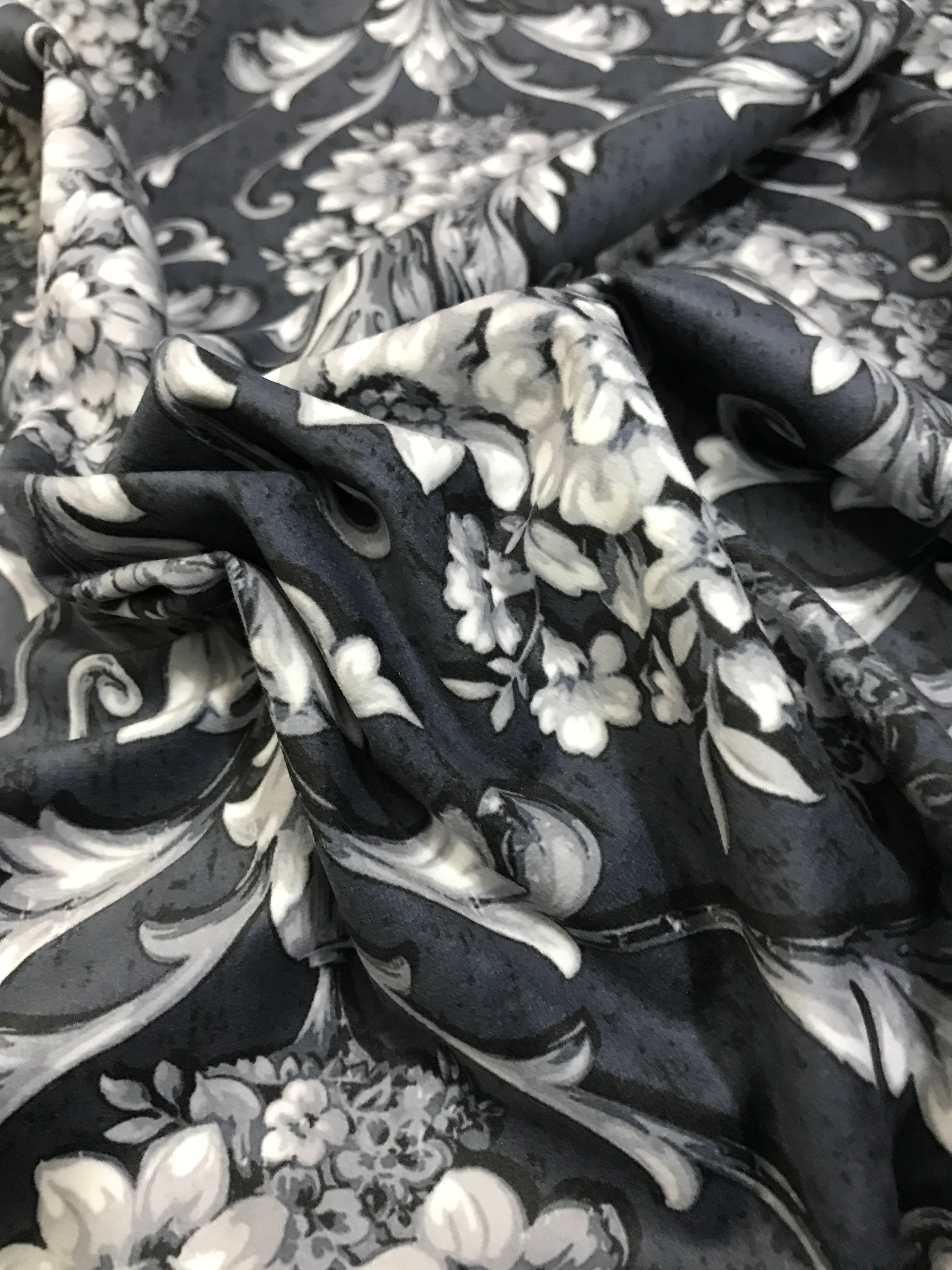 Velvet in Damask Cushion Covers
