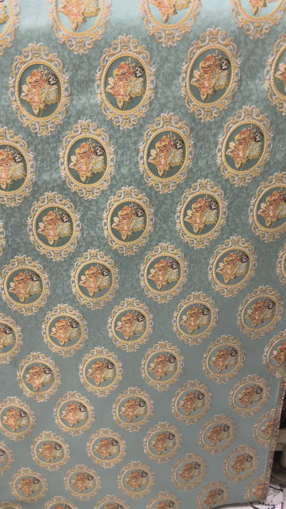 Jacquard in Victorian Mirror Floral - Dining Chairs (Heritage Bloom)