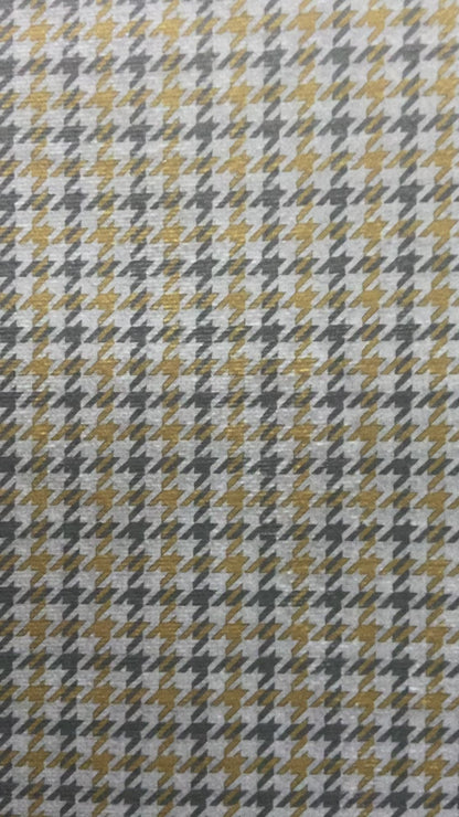 Velvet in Houndstooth Upholstery