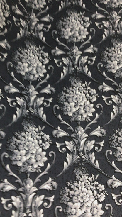 Velvet in Damask Cushion Covers