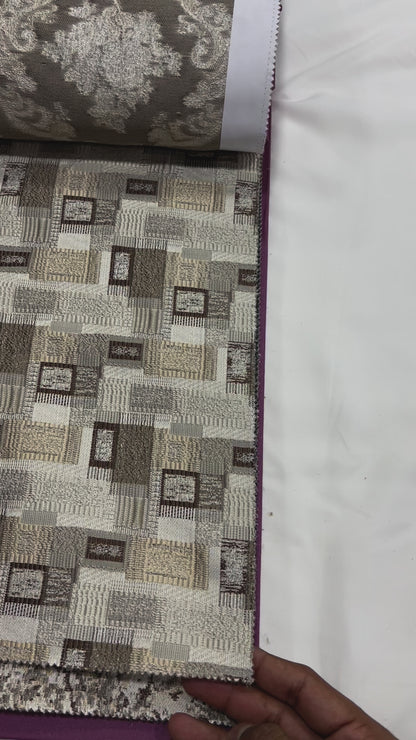 Jacquard Brocade in Abstract Rug – Ideal for Upholstery (Antique Charm)