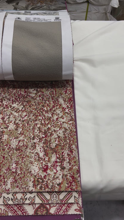 Jacquard Brocade in Abstract – Ideal for Upholstery & Curtains (Vintage Weave)