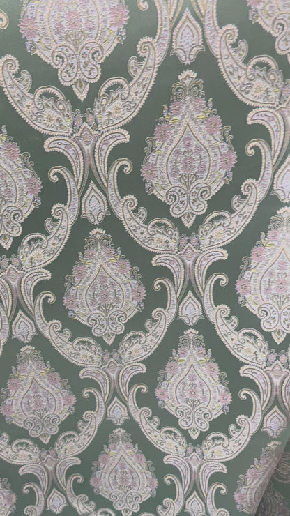 Jacquard in Victorian Damask –  Window Treatments (Rococo Bloom)