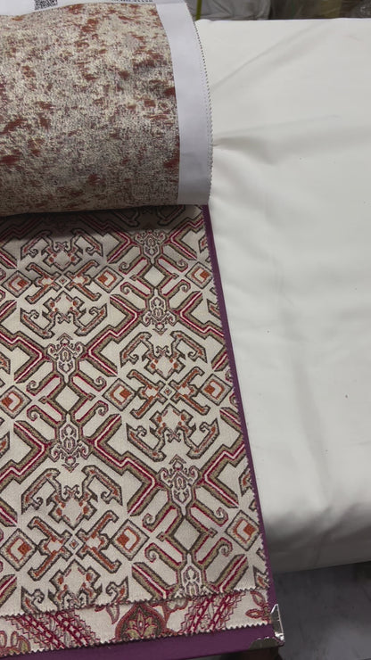 Jacquard Brocade in Roman Mosaic  – Ideal for Dining Chairs & Drapery (Antique Luxe)