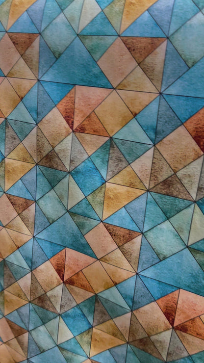 Velvet in Geometric Upholstery
