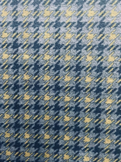 Velvet in Houndstooth Upholstery
